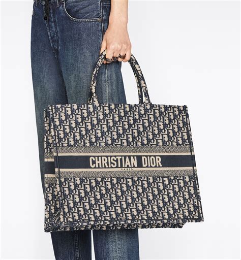 dior book tote initials